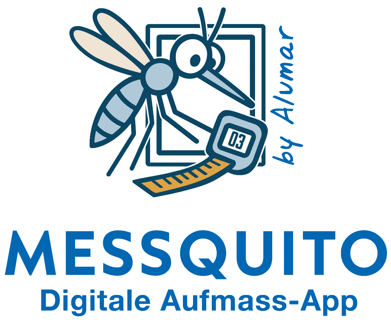 Messquito Logo – Insektenschutz Aufmaß App